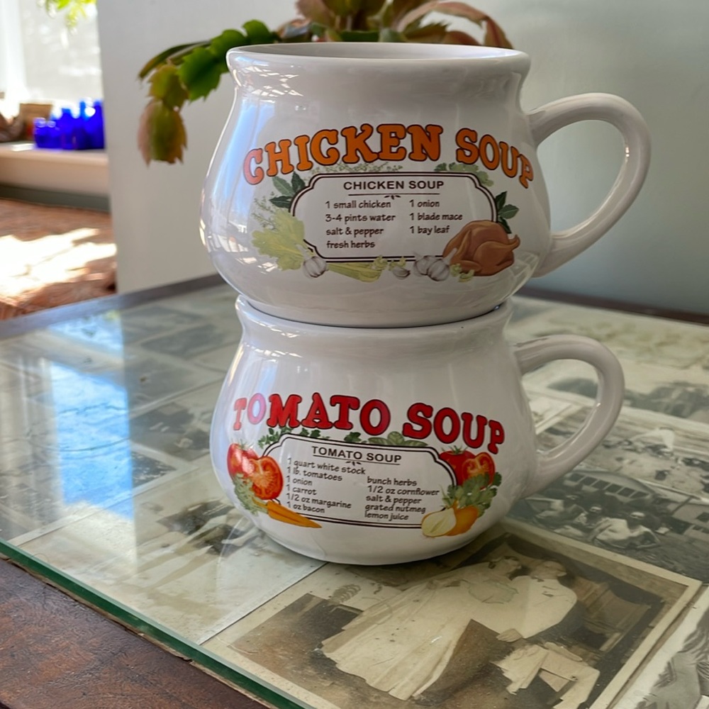 Set of Two Soup Mugs